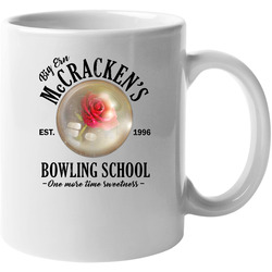 Big Ern Mccracken Bowling School Kingpin Retro 90s Movie Logo Fan 11 oz Mug Big Ern Mccracken Bowling School Kingpin Retro 90s Movie Logo Fan 11 oz Mug