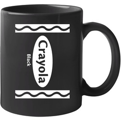 Crayola Black Color Crayon Funny Halloween Group Costume 11 oz Mug Crayola Black Color Crayon Funny Halloween Group Costume 11 oz Mug