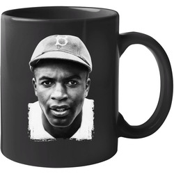 Jackie Robinson Portrait Black Baseball Legend 11 oz Mug Jackie Robinson Portrait Black Baseball Legend 11 oz Mug