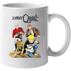 Johnny Quest Vintage Cartoon Grunge Worn Look 11 oz Mug Johnny Quest Vintage Cartoon Grunge Worn Look 11 oz Mug