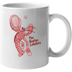 The Boston Lobsters World Team Tennis League Retro Team Logo 11 oz Mug The Boston Lobsters World Team Tennis League Retro Team Logo 11 oz Mug