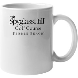Spyglass Hill Golf Course Pebble Beach Logo Golfing Fan Father's Day 11 oz Mug Spyglass Hill Golf Course Pebble Beach Logo Golfing Fan Father's Day 11 oz Mug