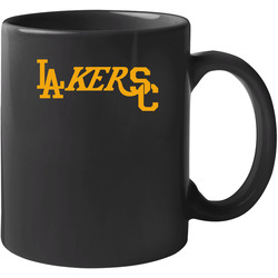 Los Angeles Baseball Basketball Usc Logo Mashup Sports Fan 11 oz Mug Los Angeles Baseball Basketball Usc Logo Mashup Sports Fan 11 oz Mug