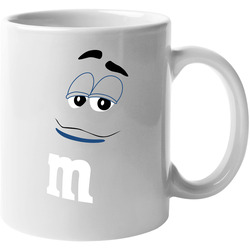 Blue M&m Big Face Funny Halloween Costume 11 oz Mug Blue M&m Big Face Funny Halloween Costume 11 oz Mug