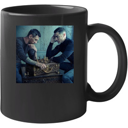 Lionel Messi And Cristiano Ronaldo Playing Chess Distressed 11 oz Mug Lionel Messi And Cristiano Ronaldo Playing Chess Distressed 11 oz Mug