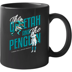 The Cheetah And The Penguin Tyreek Hill Jaylen Waddle 11 oz Mug The Cheetah And The Penguin Tyreek Hill Jaylen Waddle 11 oz Mug