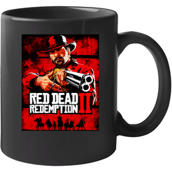 Red Dead Redemption 2 Video Game Cover Distressed Look 11 oz Mug Red Dead Redemption 2 Video Game Cover Distressed Look 11 oz Mug