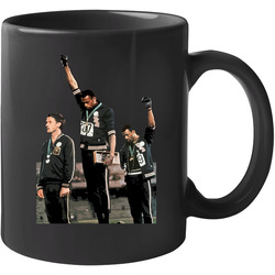 John Carlos Tommie Smith Black Power Salute 1968 Summer Olympics 11 oz Mug John Carlos Tommie Smith Black Power Salute 1968 Summer Olympics 11 oz Mug