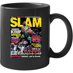 Slam Magazine Issue 2 Shawn Kemp Popular Basketball Magazine Grunge Look 11 oz Mug Slam Magazine Issue 2 Shawn Kemp Popular Basketball Magazine Grunge Look 11 oz Mug