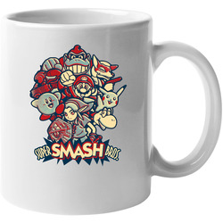Super Smash Bros Characters Pop Art Retro Video Game 11 oz Mug Super Smash Bros Characters Pop Art Retro Video Game 11 oz Mug