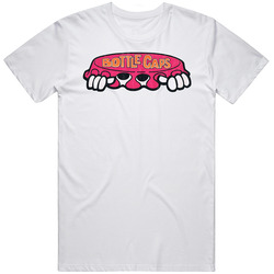 Bottle Caps Retro Soda Candy Wrapper Logo Unisex White T Shirt Bottle Caps Retro Soda Candy Wrapper Logo Unisex White T Shirt