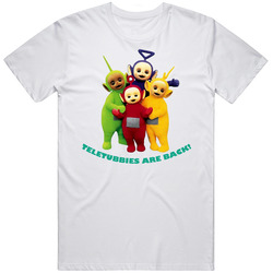 Teletubbies Are Back Pbs Kids Unisex White T Shirt Teletubbies Are Back Pbs Kids Unisex White T Shirt