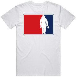 Major League Firefighter Unisex White T Shirt Major League Firefighter Unisex White T Shirt