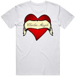 Charlies Angels Heart Tattoo Tv Unisex White T Shirt Charlies Angels Heart Tattoo Tv Unisex White T Shirt