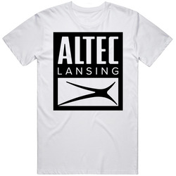 Altec Lansing Sound Car Audio Sub Woofer Logo Unisex White T Shirt Altec Lansing Sound Car Audio Sub Woofer Logo Unisex White T Shirt