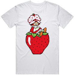 Strawberry Shortcake Cartoon Classic Unisex White T Shirt Strawberry Shortcake Cartoon Classic Unisex White T Shirt