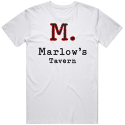 Marlow's Tavern Popular Orlando Restaurant Unisex White T Shirt Marlow's Tavern Popular Orlando Restaurant Unisex White T Shirt