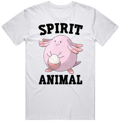 Chansey Is My Spirit Animal Unisex White T Shirt Chansey Is My Spirit Animal Unisex White T Shirt