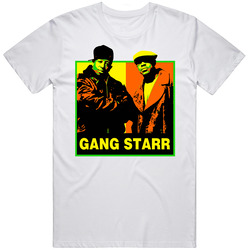 Hip Hop Classics Gang Starr Rip Unisex White T Shirt