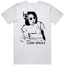 Link Wray Guitarists Unisex White T Shirt Link Wray Guitarists Unisex White T Shirt