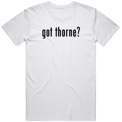 Thorne Last Name Sports Basketball Unisex White T Shirt Thorne Last Name Sports Basketball Unisex White T Shirt