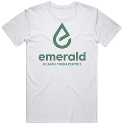 Emerald Health Therapeutics Marijuana Cannabis Weed Company Logo Unisex White T Shirt Emerald Health Therapeutics Marijuana Cannabis Weed Company Logo Unisex White T Shirt
