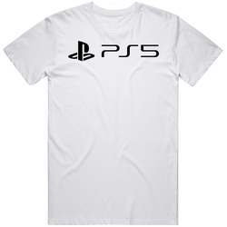 Play Station 5 Unisex White T Shirt Play Station 5 Unisex White T Shirt
