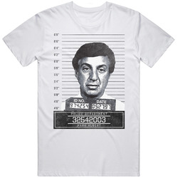 Marv Albert Famous Sports Star Mugshot Police Department Unisex White T Shirt Marv Albert Famous Sports Star Mugshot Police Department Unisex White T Shirt