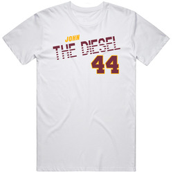 John Riggins 44 The Diesel Favorite Player Football Unisex White T Shirt John Riggins 44 The Diesel Favorite Player Football Unisex White T Shirt
