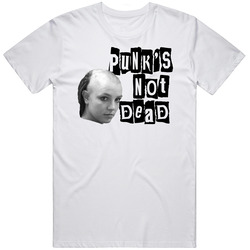 Punk's Not Dead Britney Shaved Head Music Fan Unisex White T Shirt Punk's Not Dead Britney Shaved Head Music Fan Unisex White T Shirt