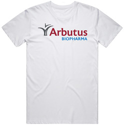 Arbutus Biopharma Nasdaq Company Logo Employee Fan Unisex White T Shirt Arbutus Biopharma Nasdaq Company Logo Employee Fan Unisex White T Shirt