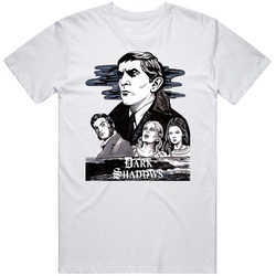 Dark Shadows Tv Show Characters Unisex White T Shirt Dark Shadows Tv Show Characters Unisex White T Shirt