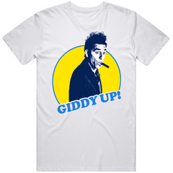 Kramer Giddy Up Unisex White T Shirt Kramer Giddy Up Unisex White T Shirt