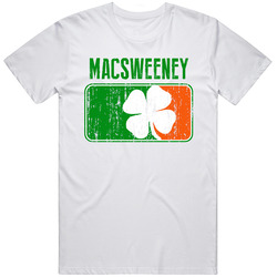 Macsweeney Distressed Ireland Irish Family Custom St Patricks Day Flag Unisex White T Shirt Macsweeney Distressed Ireland Irish Family Custom St Patricks Day Flag Unisex White T Shirt