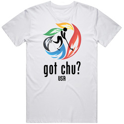 Julie Chu Usa Olympic Hockey Unisex White T Shirt Julie Chu Usa Olympic Hockey Unisex White T Shirt