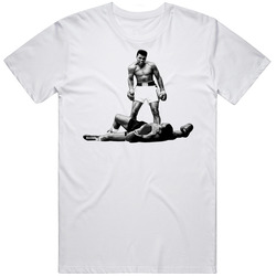 Ali Vs Liston Boxing Knockout Unisex White T Shirt Ali Vs Liston Boxing Knockout Unisex White T Shirt