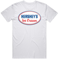 Hersheys Creamery Ice Cream Logo Unisex White T Shirt