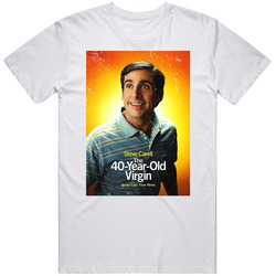 The 40 Year Old Virgin Best Movies To Watch Stoned Movie Lovers Distressed Look Unisex White T Shirt The 40 Year Old Virgin Best Movies To Watch Stoned Movie Lovers Distressed Look Unisex White T Shirt