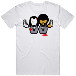Pulp Fiction Cartoon Classic Unisex White T Shirt Pulp Fiction Cartoon Classic Unisex White T Shirt