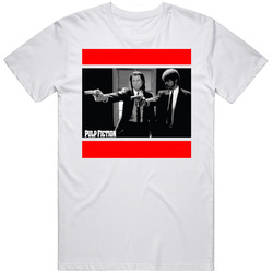 Vincent And Jules Pulp Fiction Movie Retro Unisex White T Shirt Vincent And Jules Pulp Fiction Movie Retro Unisex White T Shirt