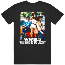 Dukes Of Hazzard Classic Daisy Unisex Black T Shirt