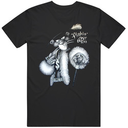 Pink Panther Pimp Bling Unisex Black T Shirt Pink Panther Pimp Bling Unisex Black T Shirt