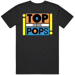 Top Of The Pops Unisex Black T Shirt Top Of The Pops Unisex Black T Shirt