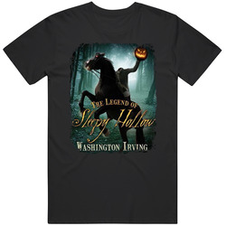 The Legend Of Sleepy Hollow Scary Movie Halloween Unisex Black T Shirt The Legend Of Sleepy Hollow Scary Movie Halloween Unisex Black T Shirt