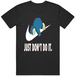 Pokemon T Shirt Nike Just Don't Do It Snorlax Funny Gag Tee Unisex Apparel Unisex Black T Shirt Pokemon T Shirt Nike Just Don't Do It Snorlax Funny Gag Tee Unisex Apparel Unisex Black T Shirt