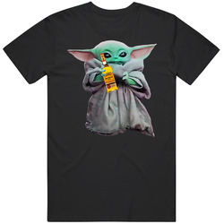 Baby Yoda The Child Mandalorian Jose Cuervo Alcohol Drink Unisex Black T Shirt