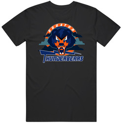 Houston Thunderbears Arena Football League Team Fan Logo Unisex Black T Shirt Houston Thunderbears Arena Football League Team Fan Logo Unisex Black T Shirt