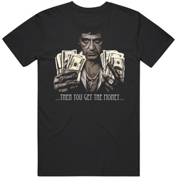 Tony Montana Money Scarface Movie Unisex Black T Shirt Tony Montana Money Scarface Movie Unisex Black T Shirt