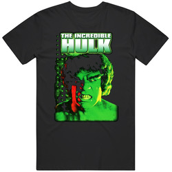 Incredible Hulk Vintage Old Tv Show Unisex Black T Shirt Incredible Hulk Vintage Old Tv Show Unisex Black T Shirt
