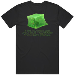 D&d Gelatinous Cube Dungeons And Dragons Christmas Greetings Unisex Black T Shirt D&d Gelatinous Cube Dungeons And Dragons Christmas Greetings Unisex Black T Shirt